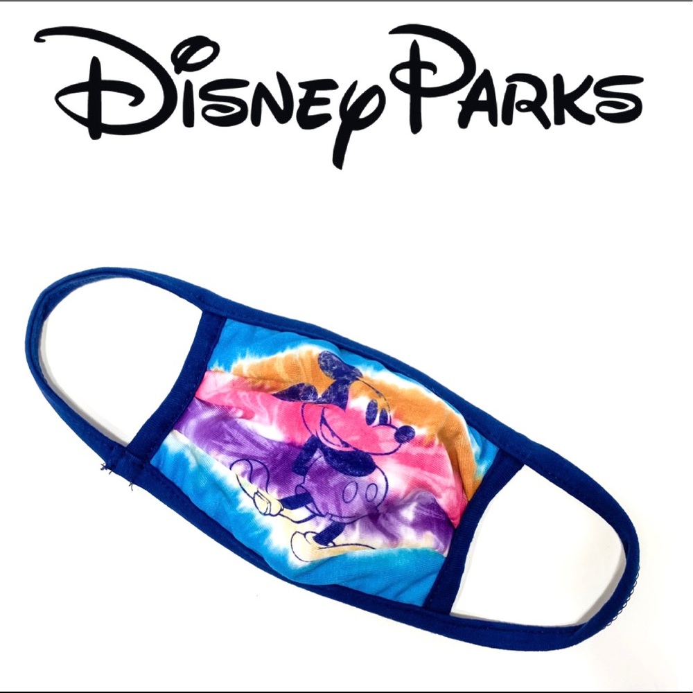 NEW disney tie dye cloth youth mask Mickey Mouse youth medium
